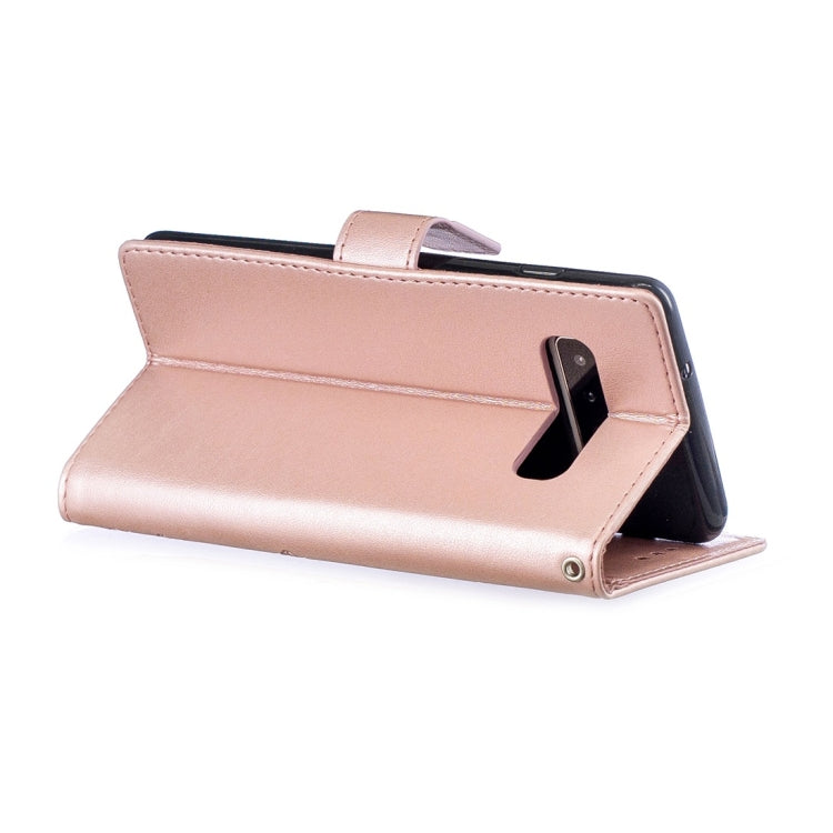 For Galaxy S10 Plum Flowers Pattern Horizontal Flip Leather Case with Holder & Card Slots & Wallet & Lanyard