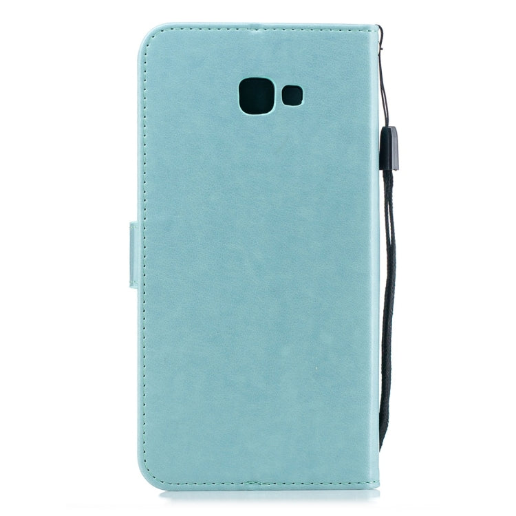 For Galaxy J4+ Plum Flowers Pattern Horizontal Flip Leather Case with Holder & Card Slots & Wallet & Lanyard