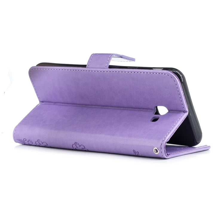 For Galaxy J4+ Plum Flowers Pattern Horizontal Flip Leather Case with Holder & Card Slots & Wallet & Lanyard