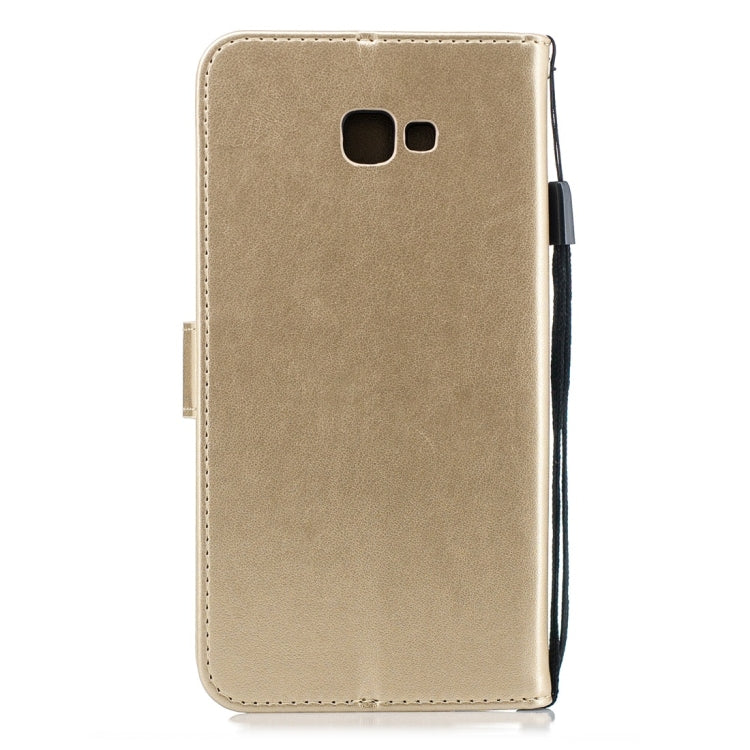 For Galaxy J4+ Plum Flowers Pattern Horizontal Flip Leather Case with Holder & Card Slots & Wallet & Lanyard