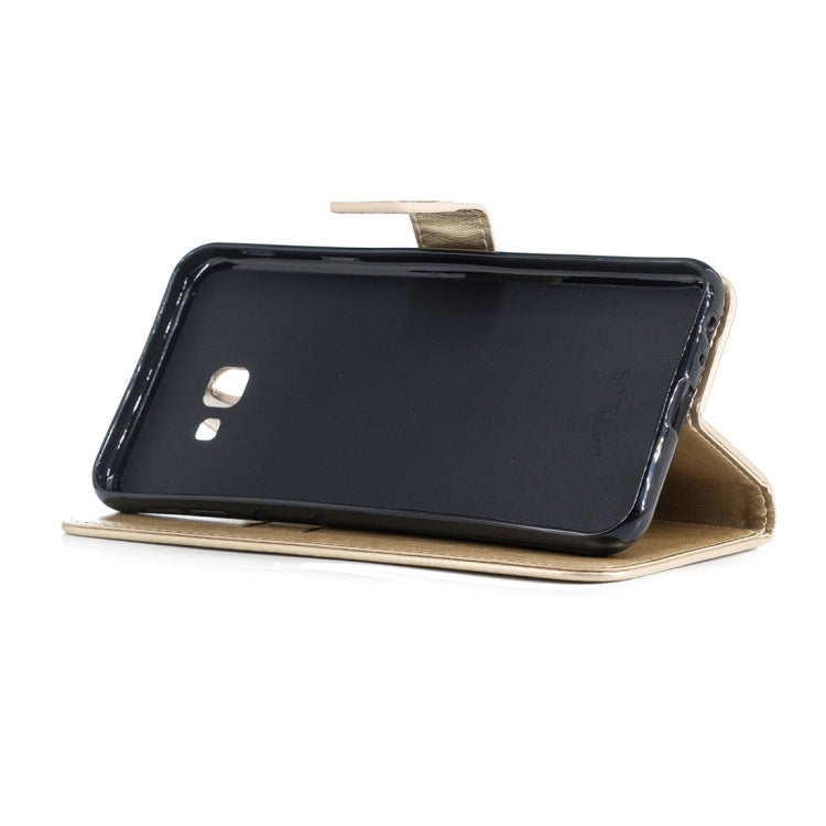 For Galaxy J4+ Plum Flowers Pattern Horizontal Flip Leather Case with Holder & Card Slots & Wallet & Lanyard