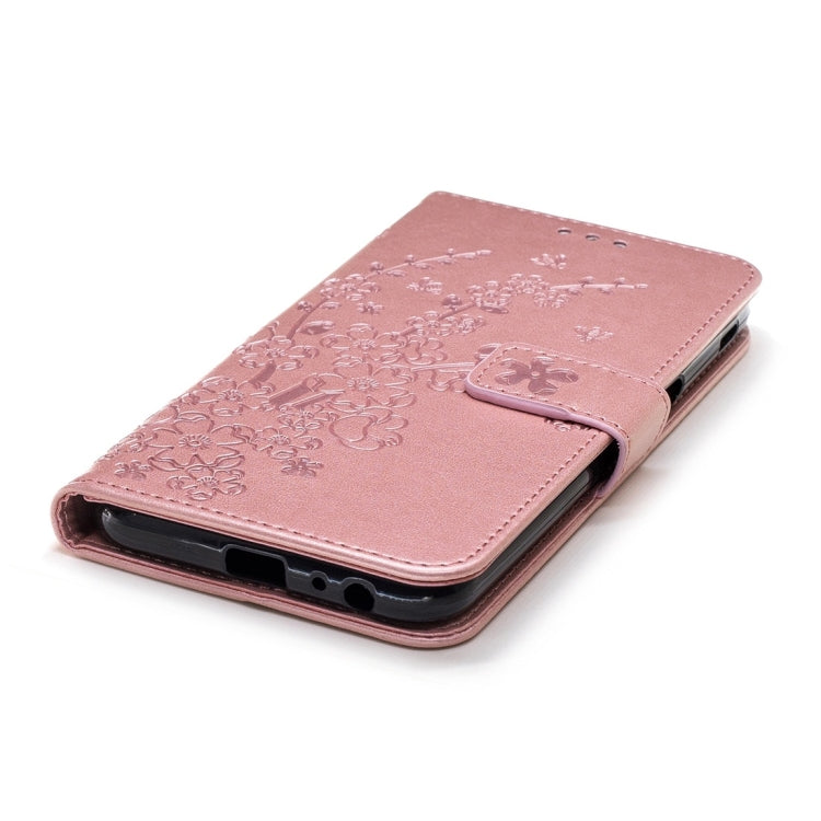 For Galaxy J6+ Plum Flowers Pattern Horizontal Flip Leather Case with Holder & Card Slots & Wallet & Lanyard
