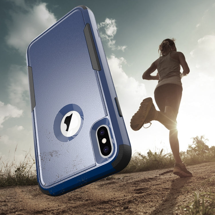 For iPhone XS Max TPU + PC Shockproof Protective Case
