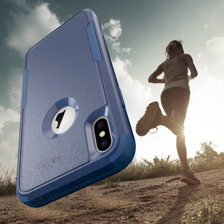 For iPhone XS Max TPU + PC Shockproof Protective Case