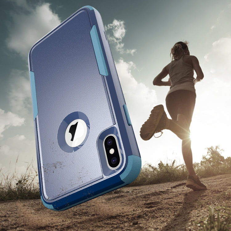 For iPhone XS Max TPU + PC Shockproof Protective Case