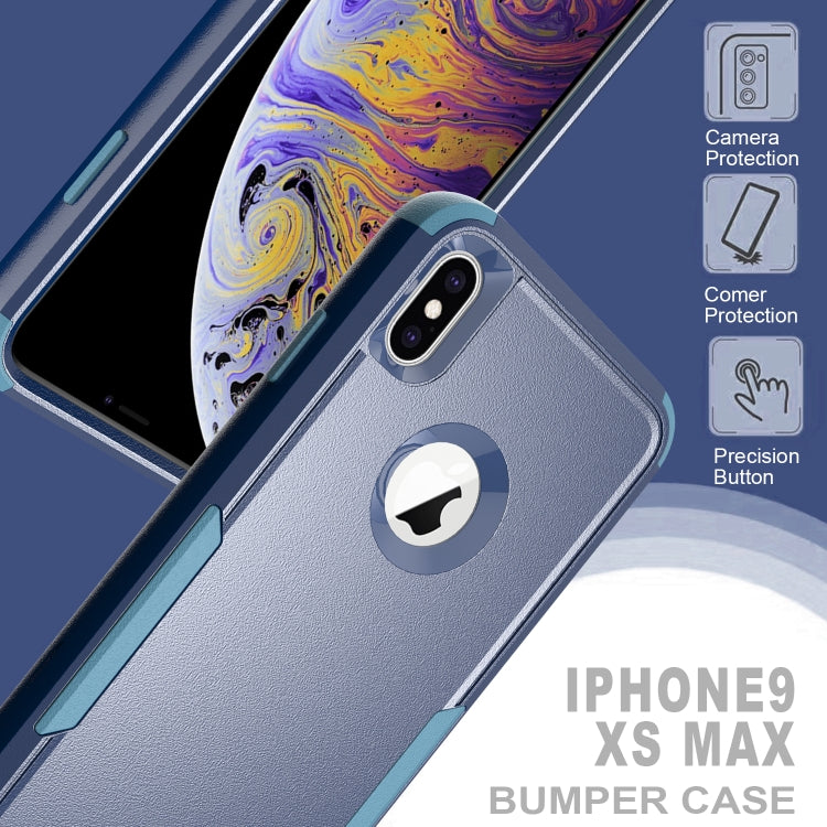 For iPhone XS Max TPU + PC Shockproof Protective Case