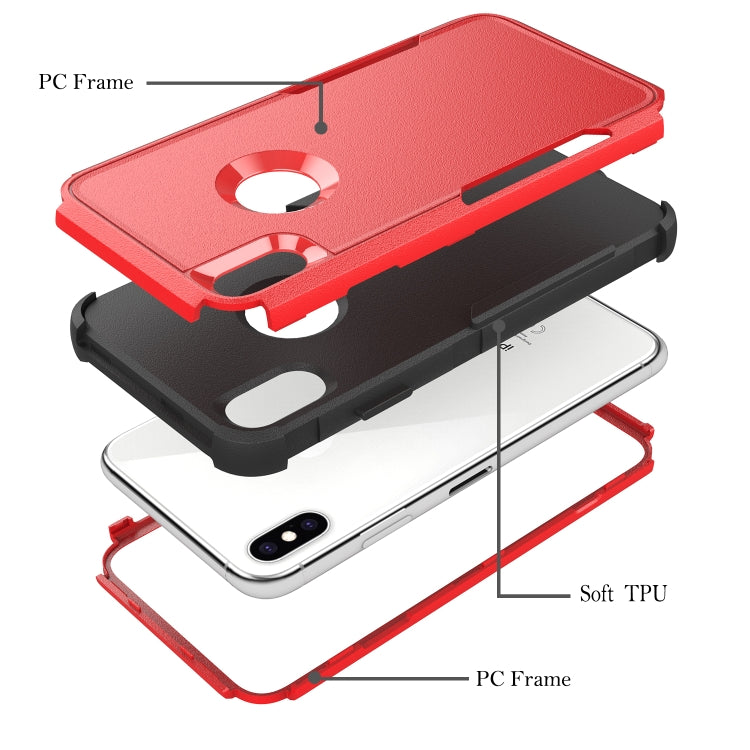 For iPhone XS Max TPU + PC Shockproof Protective Case