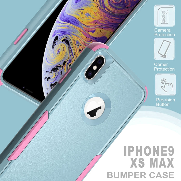 For iPhone XS Max TPU + PC Shockproof Protective Case