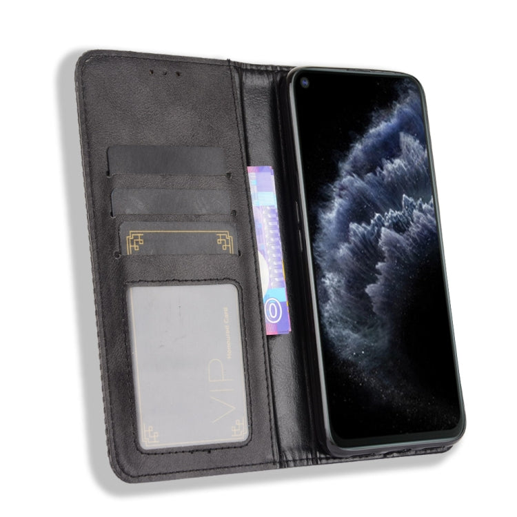 For Cubot C30 Magnetic Buckle Retro Texture Horizontal Flip Leather Case with Holder & Card Slots & Photo Frame