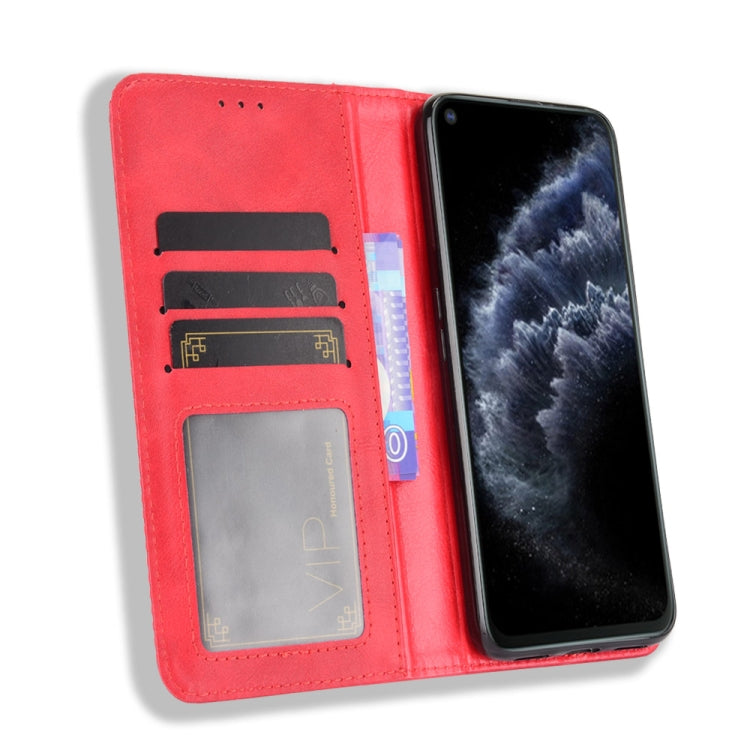 For Cubot C30 Magnetic Buckle Retro Texture Horizontal Flip Leather Case with Holder & Card Slots & Photo Frame
