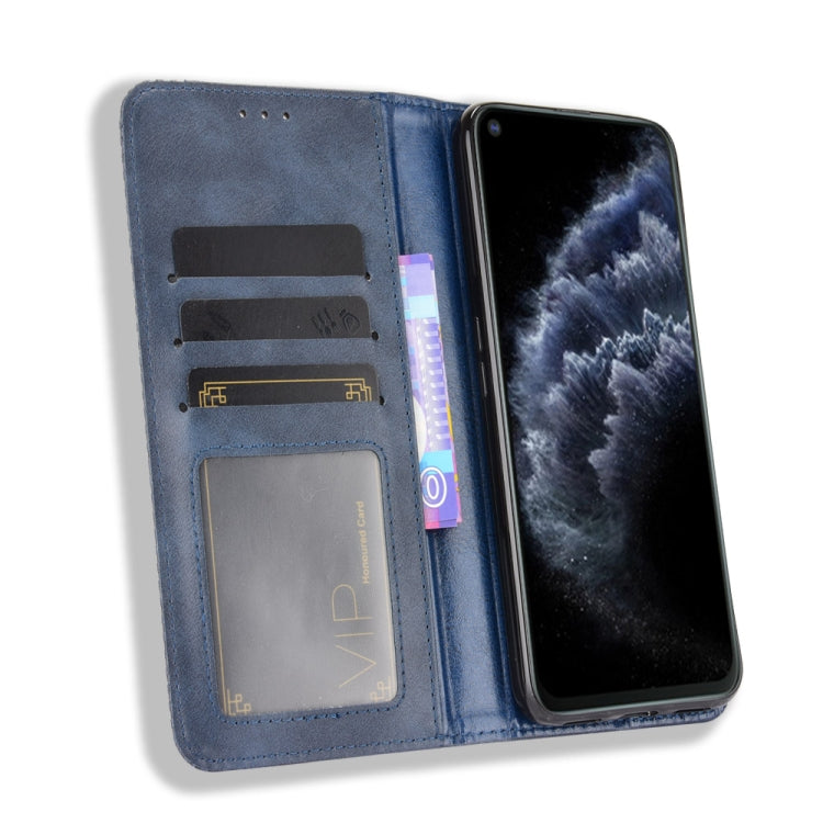 For Cubot C30 Magnetic Buckle Retro Texture Horizontal Flip Leather Case with Holder & Card Slots & Photo Frame