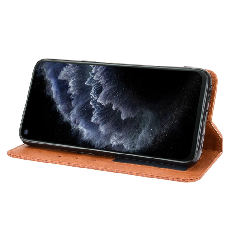 For Cubot C30 Magnetic Buckle Retro Texture Horizontal Flip Leather Case with Holder & Card Slots & Photo Frame