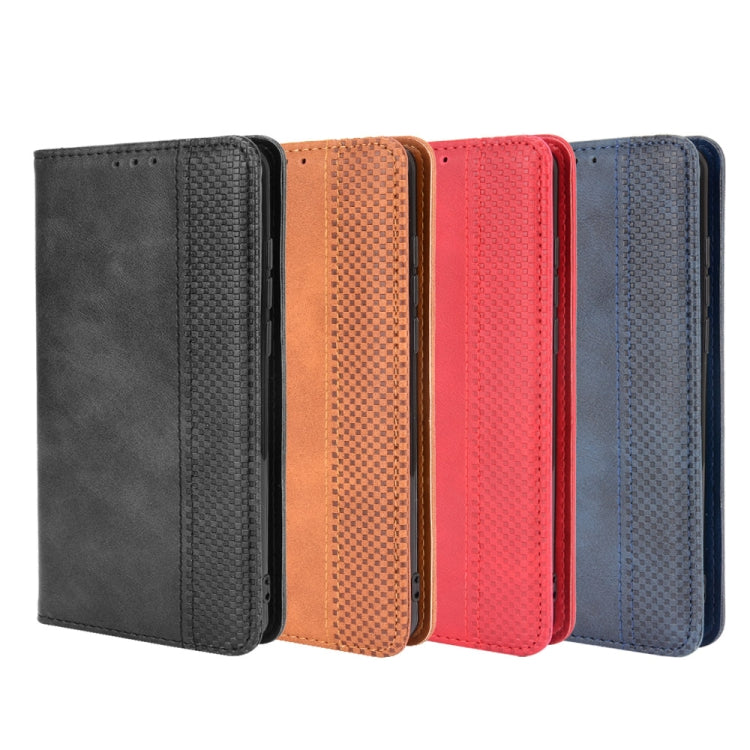 For Cubot C30 Magnetic Buckle Retro Texture Horizontal Flip Leather Case with Holder & Card Slots & Photo Frame