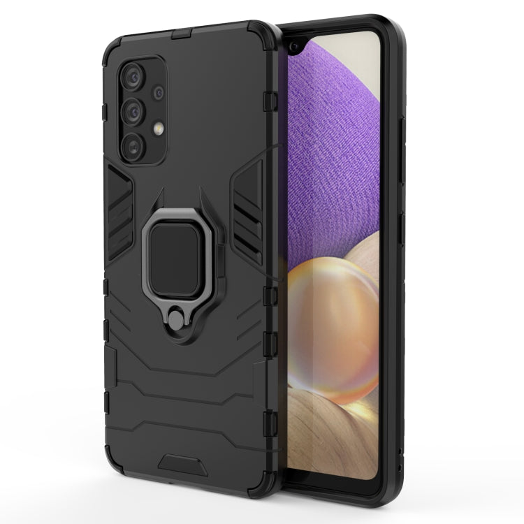 For Samsung Galaxy A32 4G PC + TPU Shockproof Protective Case with Magnetic Ring Holder