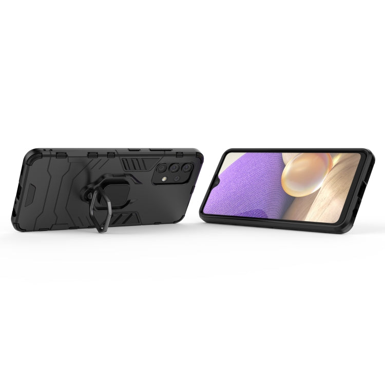 For Samsung Galaxy A32 4G PC + TPU Shockproof Protective Case with Magnetic Ring Holder