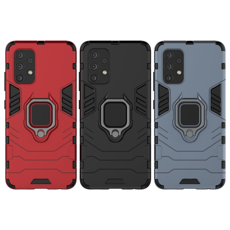 For Samsung Galaxy A32 4G PC + TPU Shockproof Protective Case with Magnetic Ring Holder