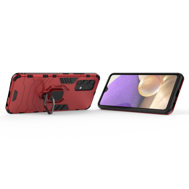 For Samsung Galaxy A32 4G PC + TPU Shockproof Protective Case with Magnetic Ring Holder