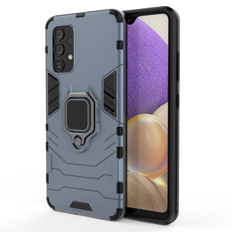 For Samsung Galaxy A32 4G PC + TPU Shockproof Protective Case with Magnetic Ring Holder