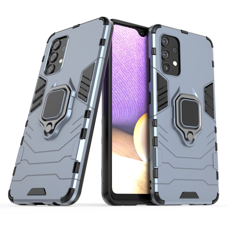For Samsung Galaxy A32 4G PC + TPU Shockproof Protective Case with Magnetic Ring Holder