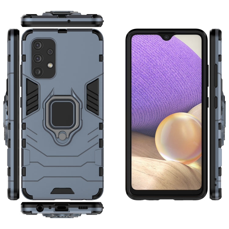 For Samsung Galaxy A32 4G PC + TPU Shockproof Protective Case with Magnetic Ring Holder