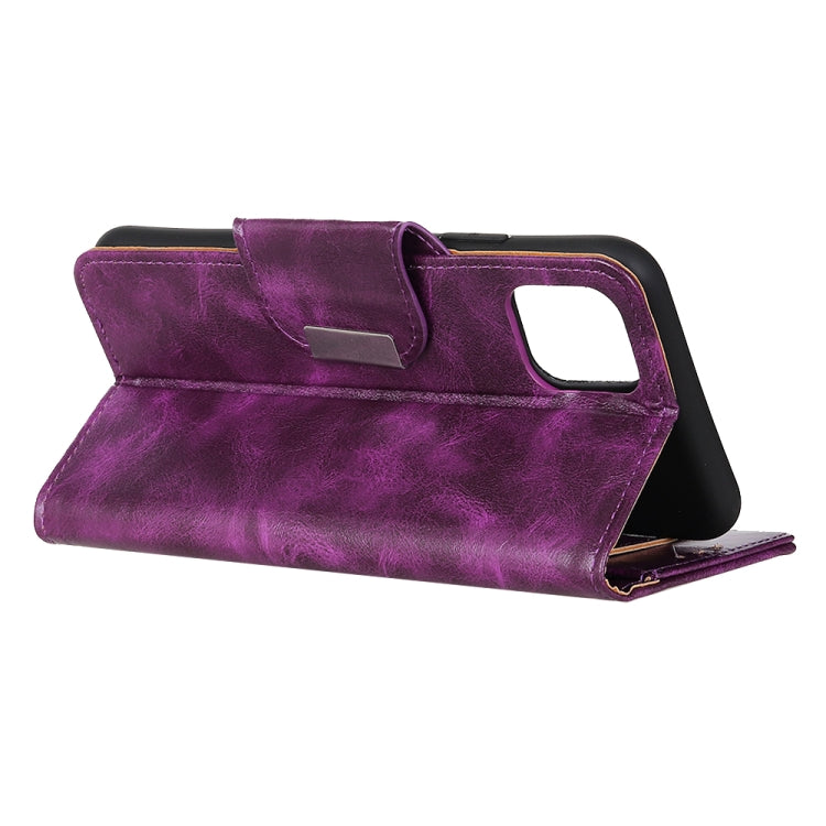 For iPhone 12 mini Crazy Horse Texture Horizontal Flip Leather Case with Holder & 6-Card Slots & Wallet