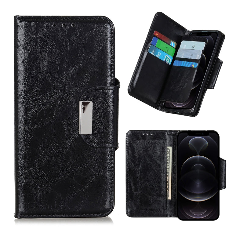For iPhone 12 / 12 Pro Crazy Horse Texture Horizontal Flip Leather Case with Holder & 6-Card Slots & Wallet