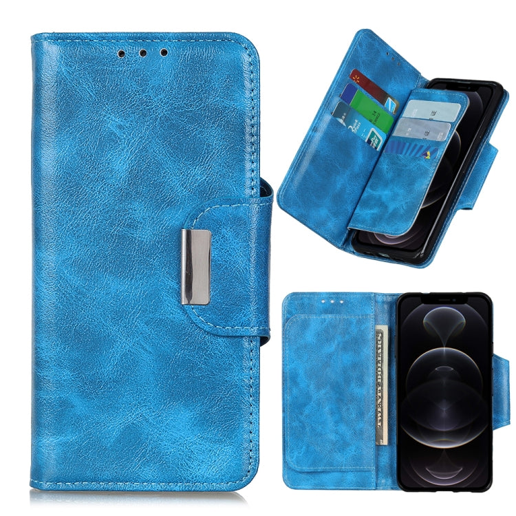 For iPhone 12 / 12 Pro Crazy Horse Texture Horizontal Flip Leather Case with Holder & 6-Card Slots & Wallet
