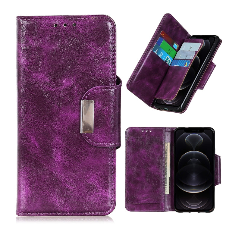For iPhone 12 / 12 Pro Crazy Horse Texture Horizontal Flip Leather Case with Holder & 6-Card Slots & Wallet