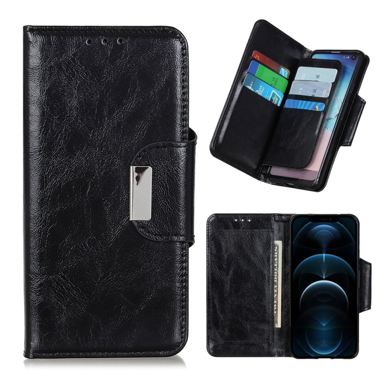 For iPhone 12 Pro Max Crazy Horse Texture Horizontal Flip Leather Case with Holder & 6-Card Slots & Wallet