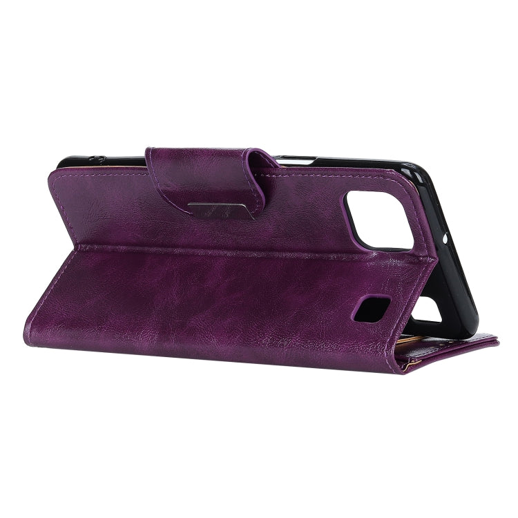 For LG K92 Crazy Horse Texture Horizontal Flip Leather Case with Holder & 6-Card Slots & Wallet