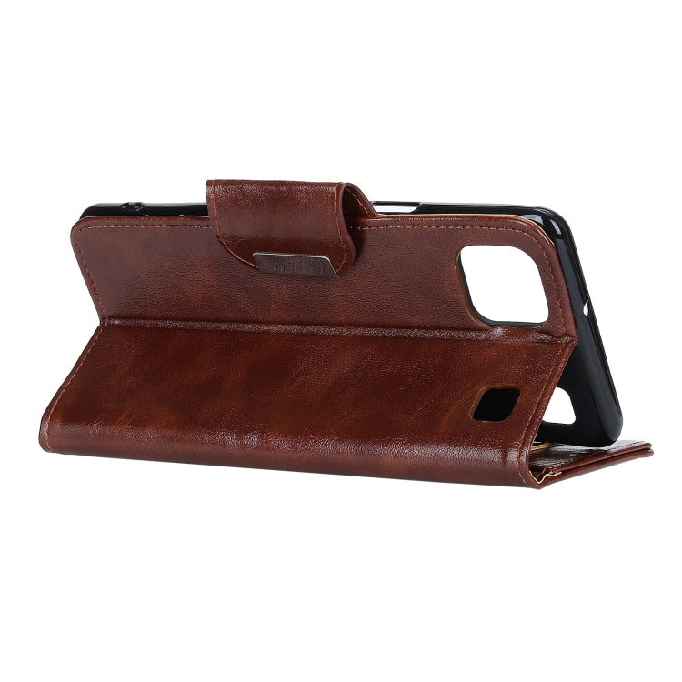 For LG K92 Crazy Horse Texture Horizontal Flip Leather Case with Holder & 6-Card Slots & Wallet