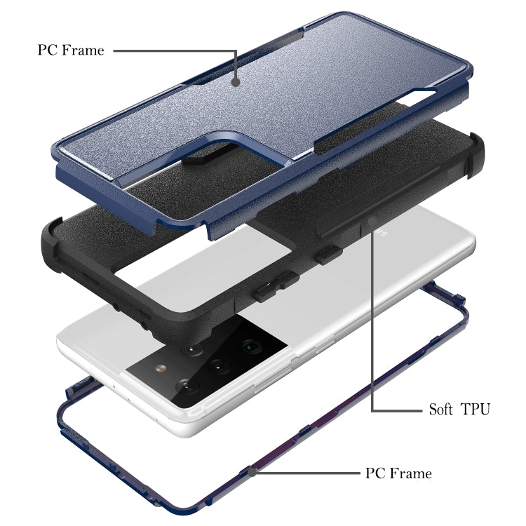 For Samsung Galaxy S21 Ultra 5G TPU + PC Shockproof Protective Case