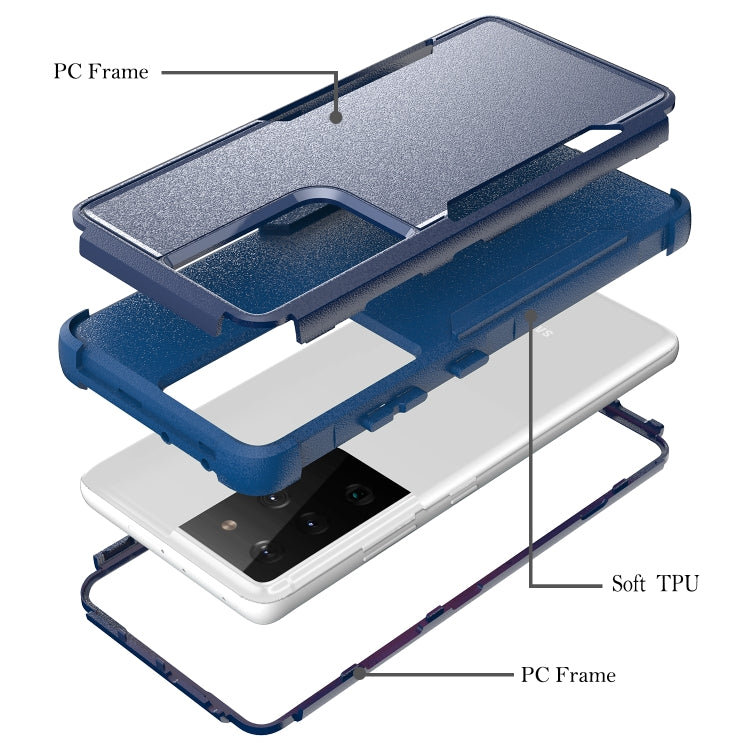 For Samsung Galaxy S21 Ultra 5G TPU + PC Shockproof Protective Case