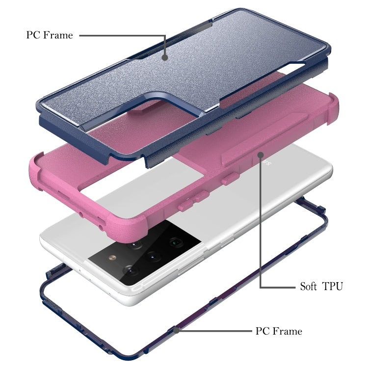 For Samsung Galaxy S21 Ultra 5G TPU + PC Shockproof Protective Case