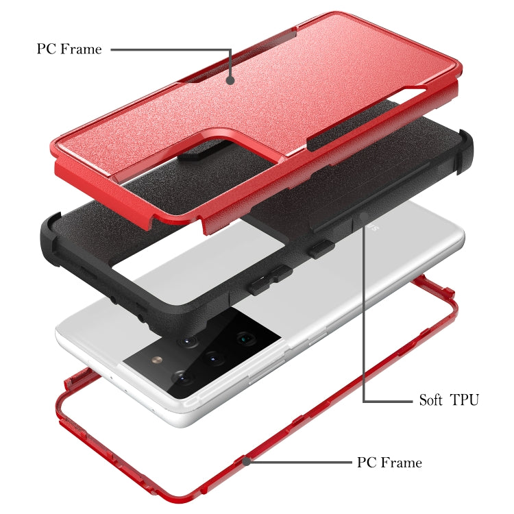 For Samsung Galaxy S21 Ultra 5G TPU + PC Shockproof Protective Case