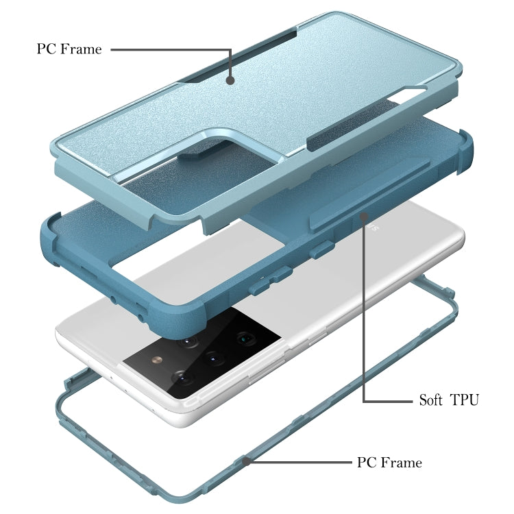 For Samsung Galaxy S21 Ultra 5G TPU + PC Shockproof Protective Case