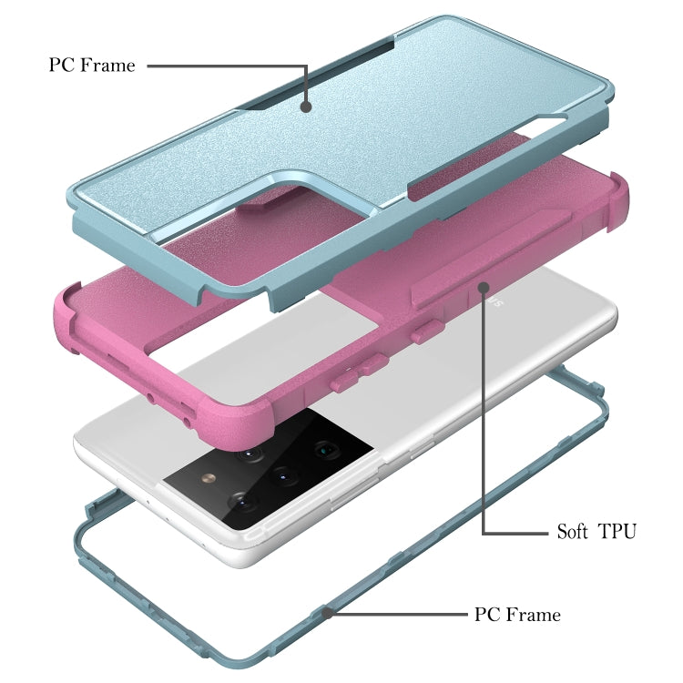 For Samsung Galaxy S21 Ultra 5G TPU + PC Shockproof Protective Case