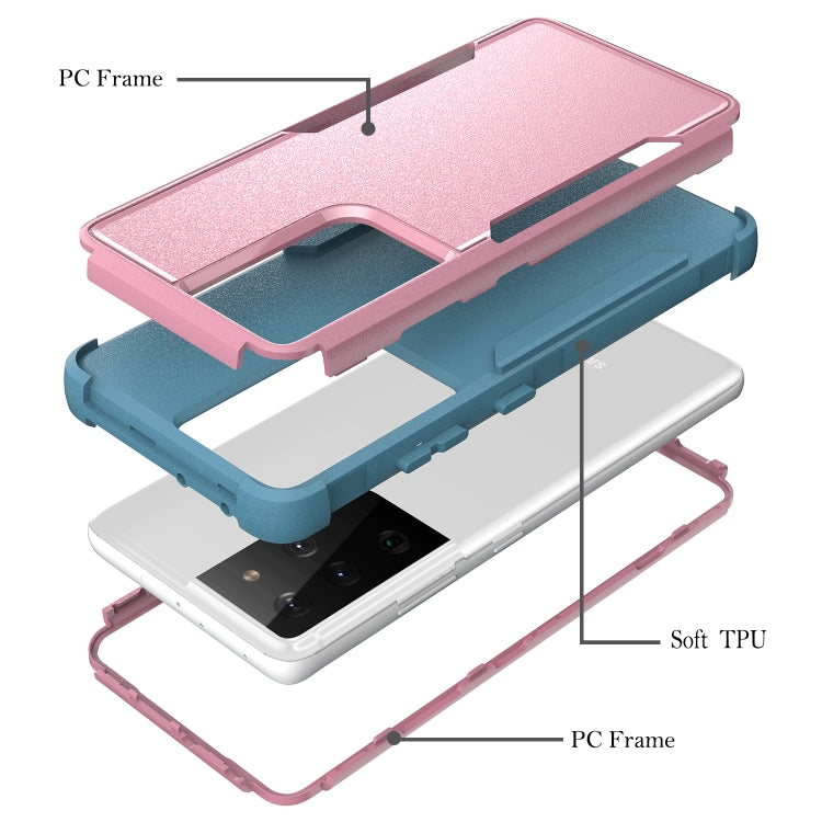 For Samsung Galaxy S21 Ultra 5G TPU + PC Shockproof Protective Case