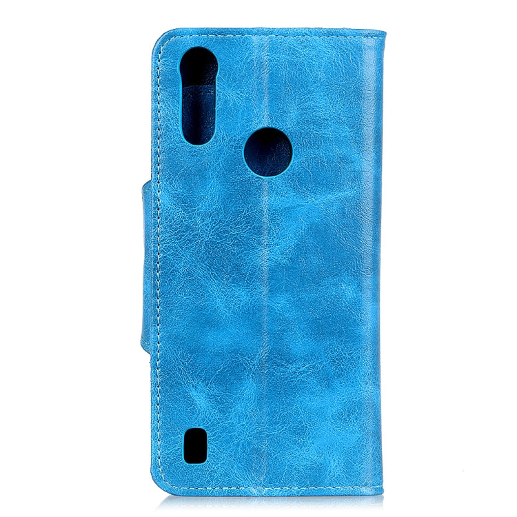 For Motorola Moto E6s 2020 Crazy Horse Texture Horizontal Flip Leather Case with Holder & 6-Card Slots & Wallet