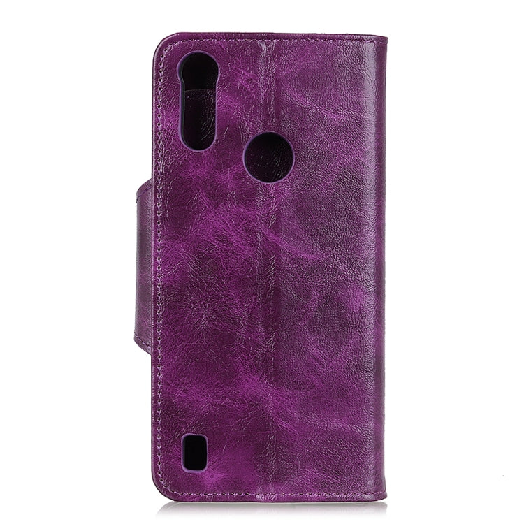 For Motorola Moto E6s 2020 Crazy Horse Texture Horizontal Flip Leather Case with Holder & 6-Card Slots & Wallet