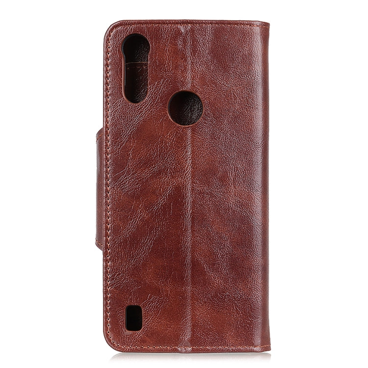 For Motorola Moto E6s 2020 Crazy Horse Texture Horizontal Flip Leather Case with Holder & 6-Card Slots & Wallet