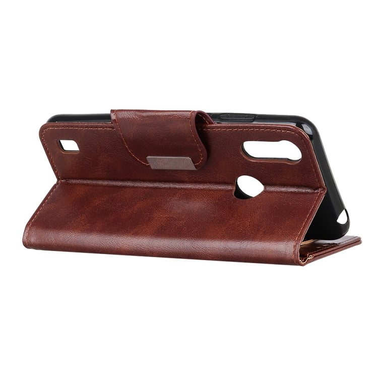 For Motorola Moto E6s 2020 Crazy Horse Texture Horizontal Flip Leather Case with Holder & 6-Card Slots & Wallet