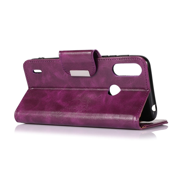 For Motorola Moto E7 Power 2021 Crazy Horse Texture Horizontal Flip Leather Case with Holder & 6-Card Slots & Wallet
