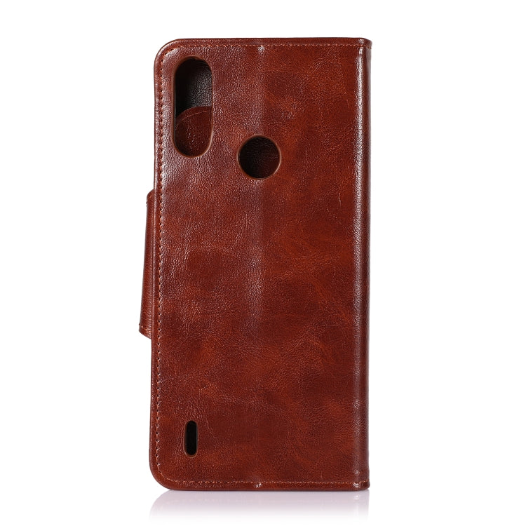 For Motorola Moto E7 Power 2021 Crazy Horse Texture Horizontal Flip Leather Case with Holder & 6-Card Slots & Wallet