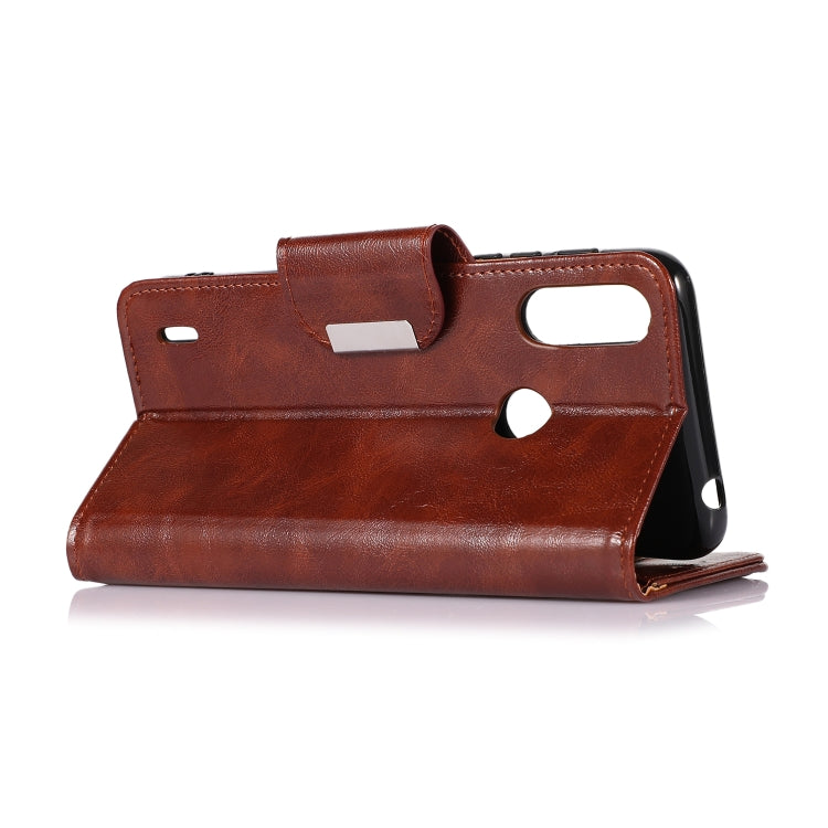 For Motorola Moto E7 Power 2021 Crazy Horse Texture Horizontal Flip Leather Case with Holder & 6-Card Slots & Wallet