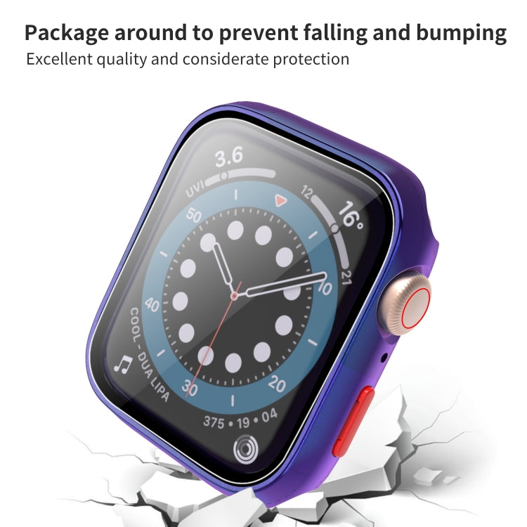 For Apple Watch Series 3 & 2 & 1 42mm Chameleon Shockproof PC+Tempered Glass Protective Case