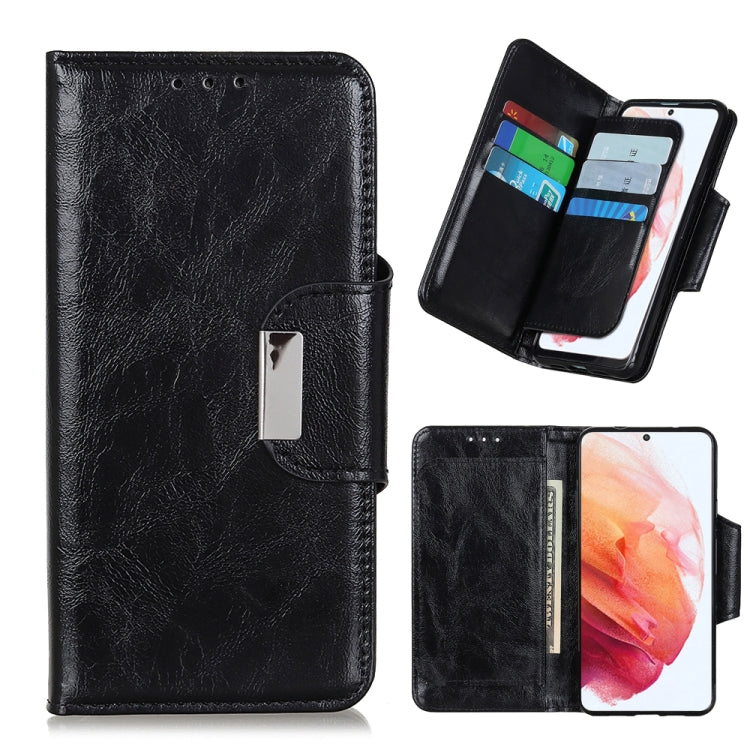 For Samsung Galaxy S21 5G Crazy Horse Texture Horizontal Flip Leather Case with Holder & 6-Card Slots & Wallet