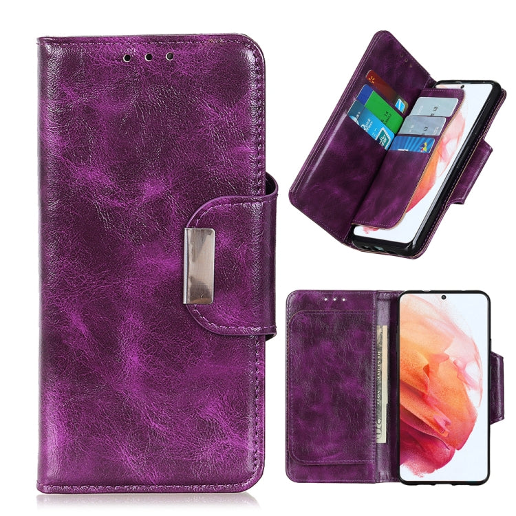 For Samsung Galaxy S21 5G Crazy Horse Texture Horizontal Flip Leather Case with Holder & 6-Card Slots & Wallet