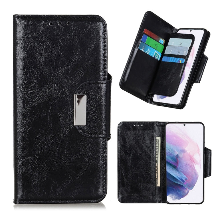For Samsung Galaxy S21+ 5G Crazy Horse Texture Horizontal Flip Leather Case with Holder & 6-Card Slots & Wallet