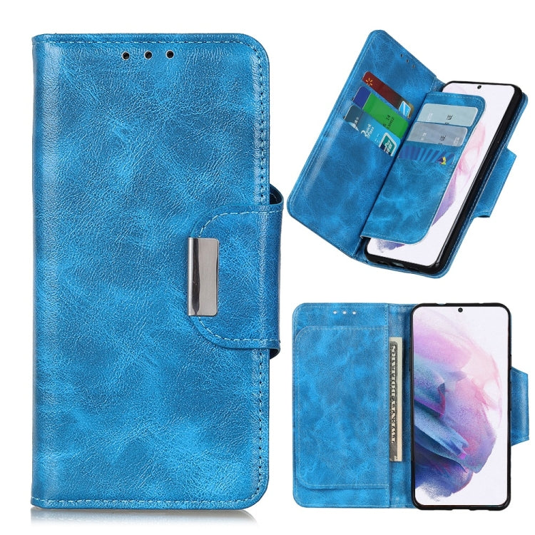 For Samsung Galaxy S21+ 5G Crazy Horse Texture Horizontal Flip Leather Case with Holder & 6-Card Slots & Wallet